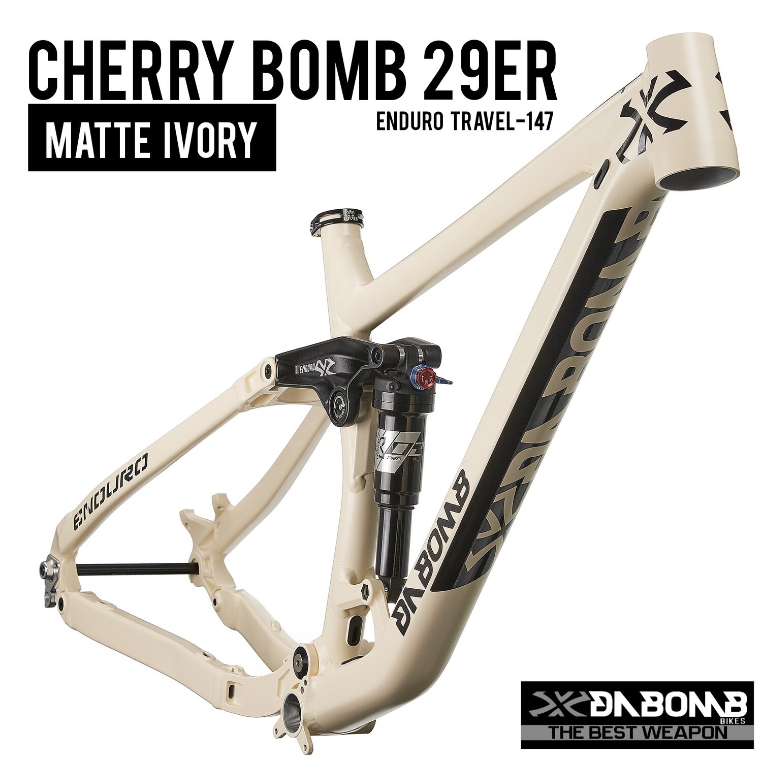 DABOMB - CHERRY BOMB 29er Boost (Enduro) Frame kit