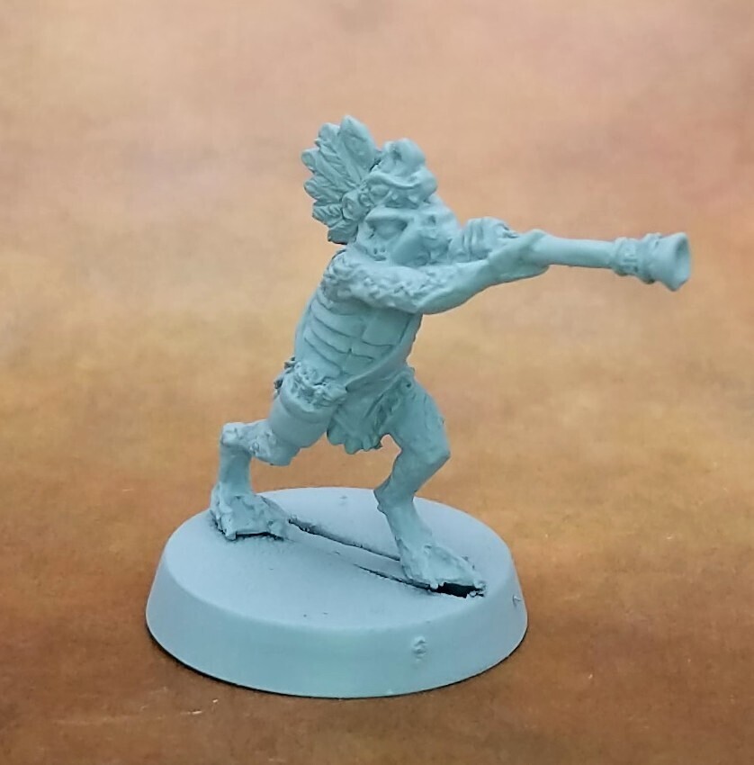 Oldhammer Frog-man Warriors Collection (12)