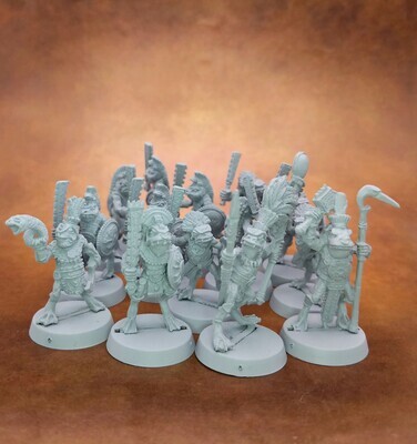 Oldhammer Regiment Frog-man Warriors (20)