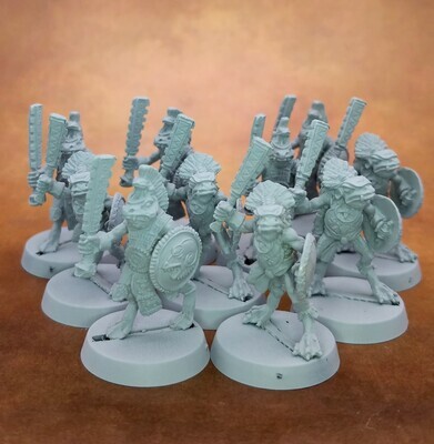 Oldhammer Frog-man Warriors (10)