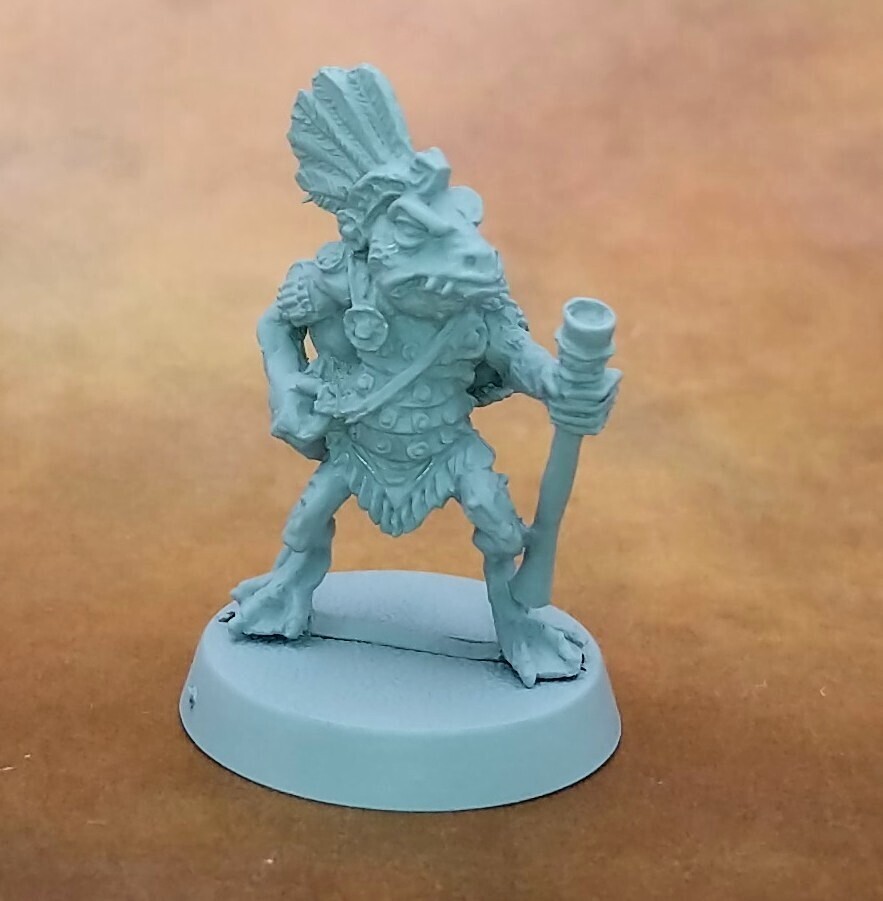 Oldhammer Frog-men with Blow-darts (8)