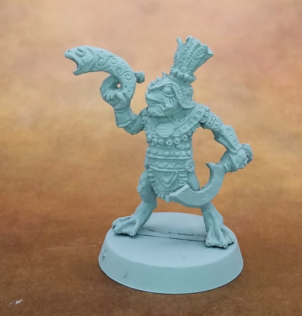 Oldhammer Frog-man Warriors Collection (12)