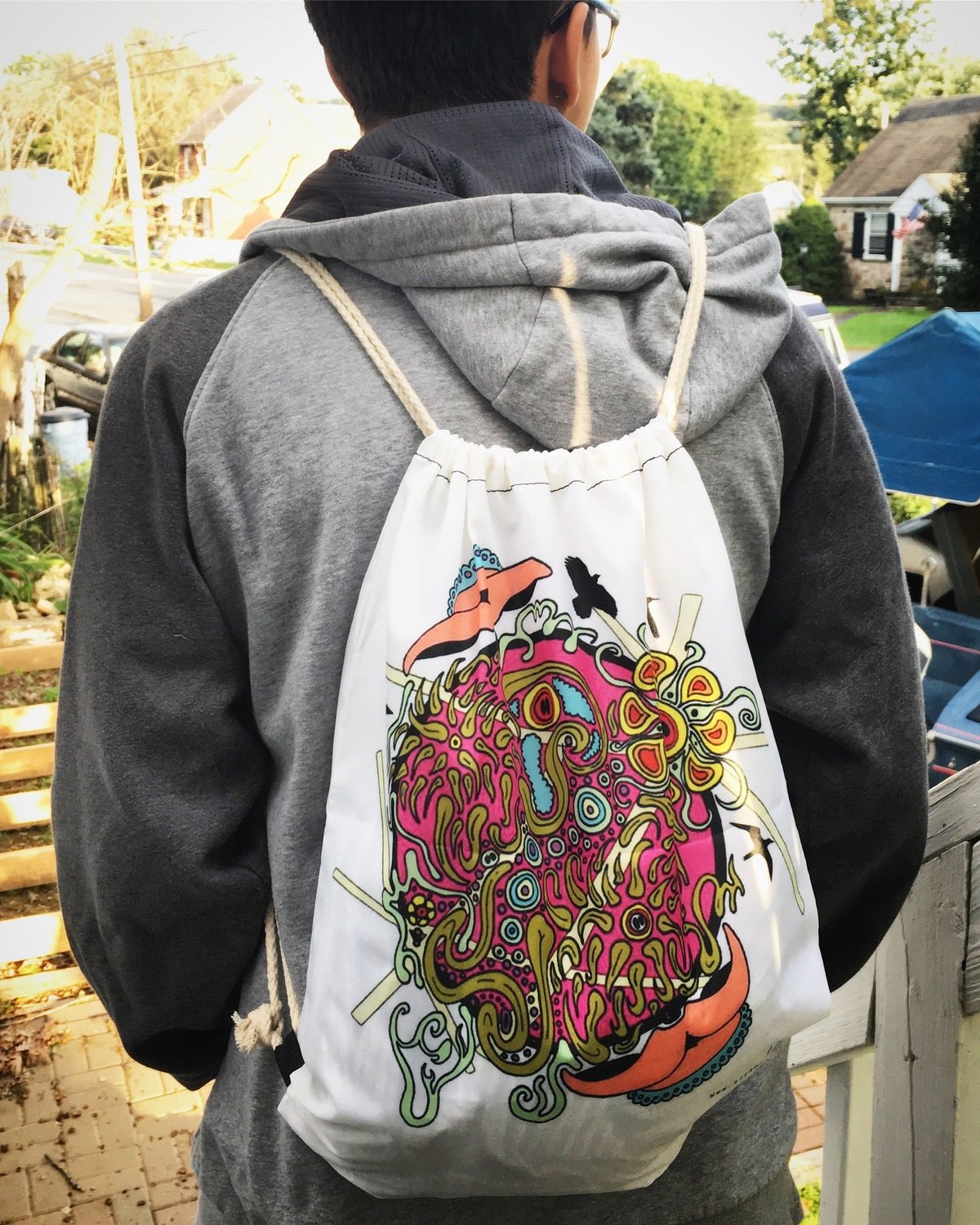 Exploding Ideals [SD] Drawstring Bags