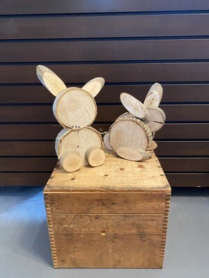 Handmade Wood Bunny