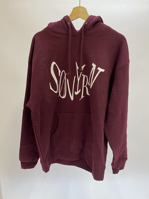 Søvyrn Hoodie Sz. L Maroon White Text Søvyrn Hoodie Sz. L Maroon White Text