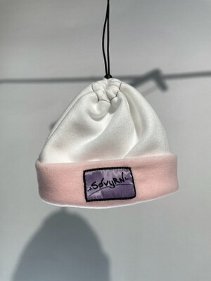 Sinch Top Beanie/Facemask White/Pink