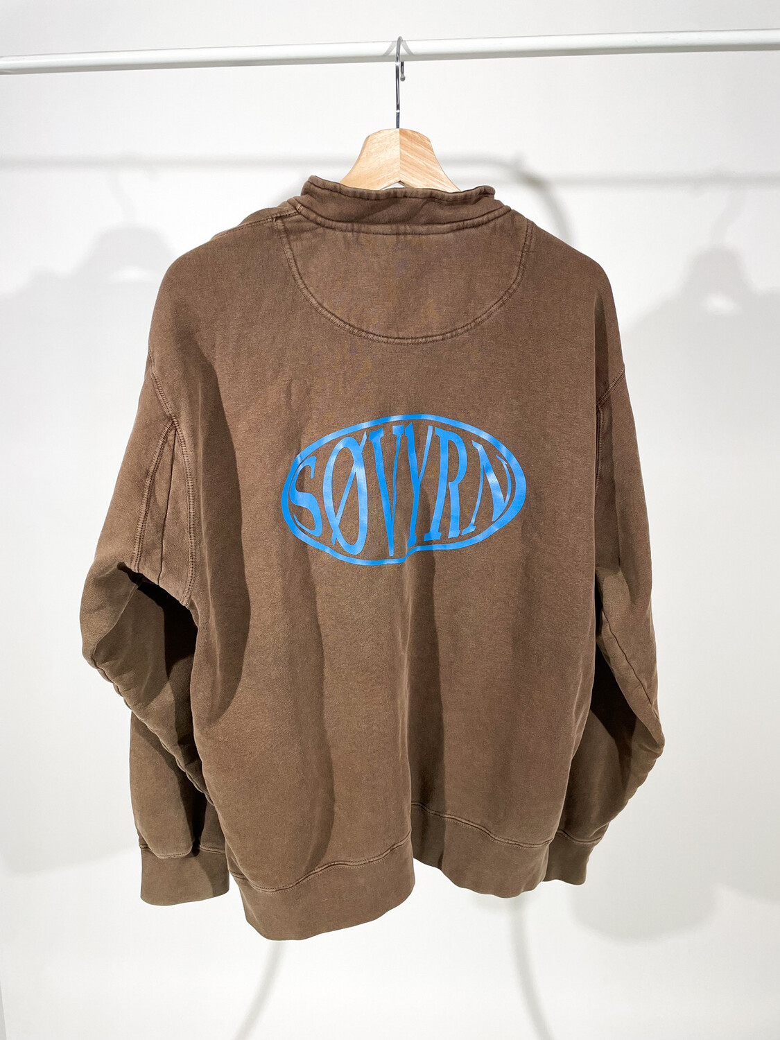 Zip Neck Long Sleeve Sz. XL Brown 1/1