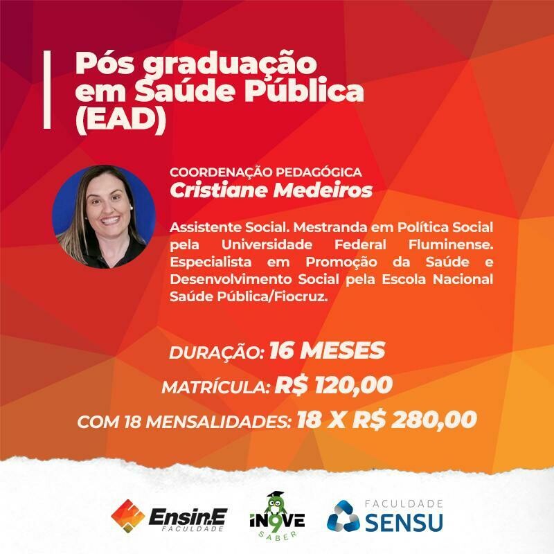 PÓS-GRADUAÇÃO EM SAÚDE PÚBLICA