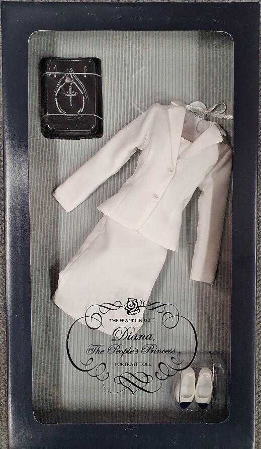 Diana, White Suit Ensemble with Rosary.​