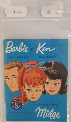 Booklet Barbie &amp; Ken, Midge.