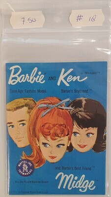 Booklet Barbie &amp; Ken, Midge.