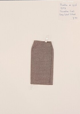 Gray Wool Skirt