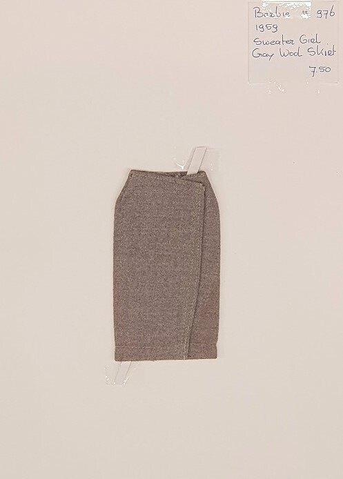 Gray Wool Skirt