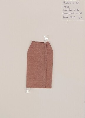 Gray Wool Skirt