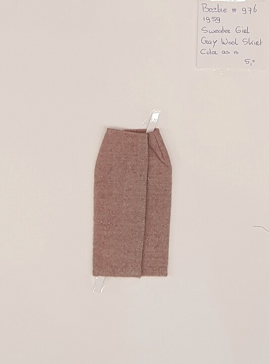 Gray Wool Skirt