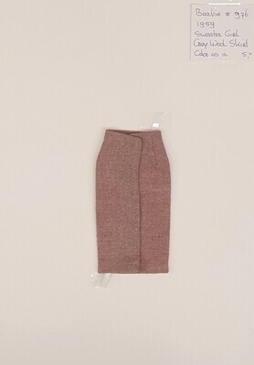 Gray Wool Skirt