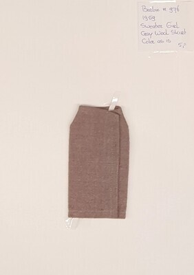 Gray Wool Skirt