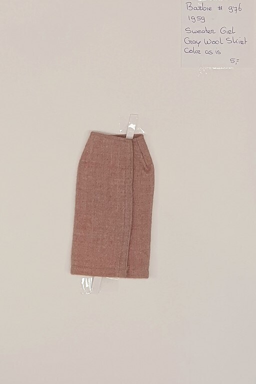 Gray Wool Skirt