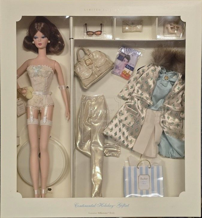 Continental Holiday Barbie Gift Set     Silkstone
