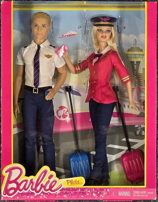 Pilots Barbie &amp; Ken