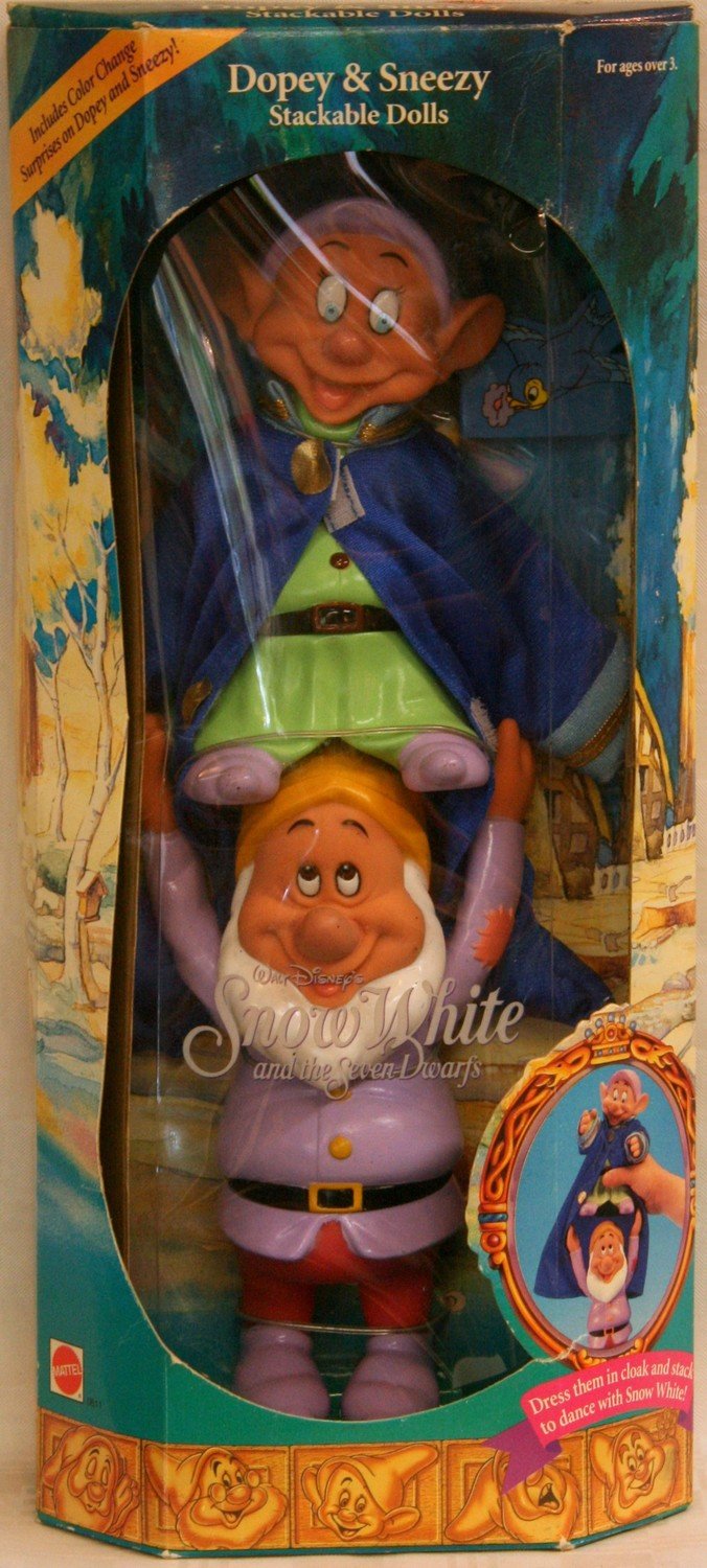 Dopey &amp; Sneezy Stackable Dolls