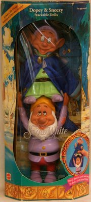 Dopey &amp; Sneezy Stackable Dolls