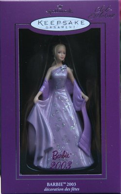 Barbie 2003 ornament