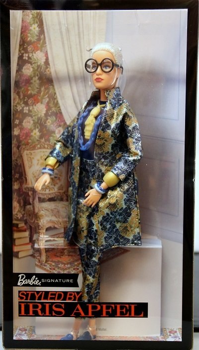 Barbie styled by Iris Apfel