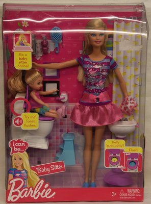 Barbie Baby Sitter  Kelly Goes Potty