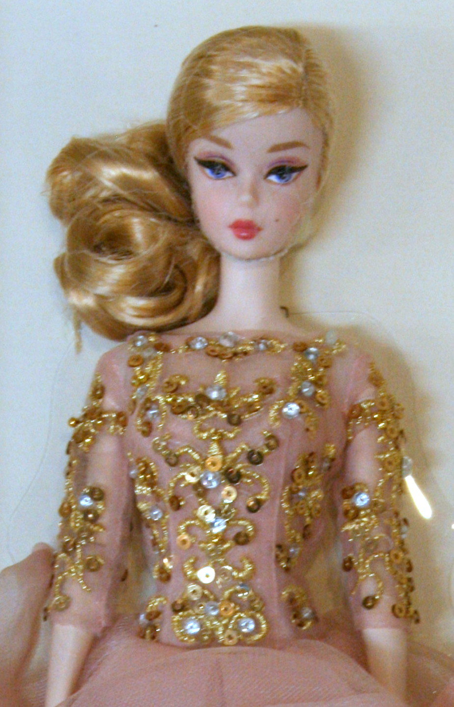 Blush  Gold Cocktail Dress