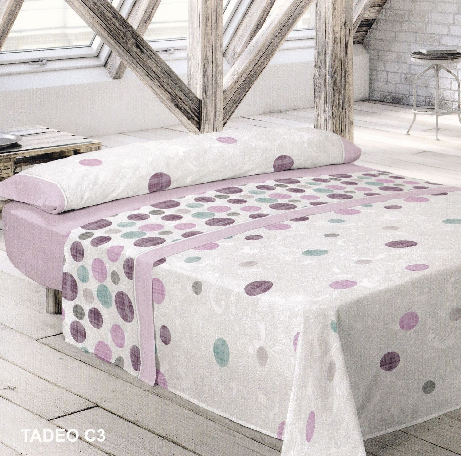 Juego de sábanas MOD. TADEO 120 CM.