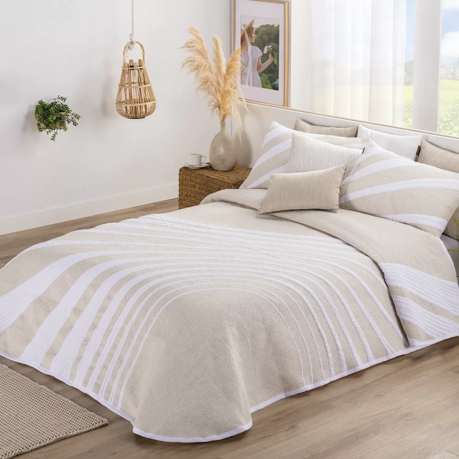 Colcha mod. GEOMETRICO  757 BEIG
