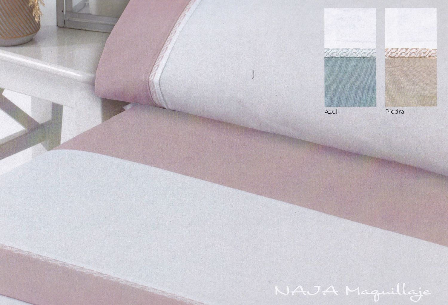 Juego de sábanas MOD. NAJA - 166 HILOS -cama 90 cm.