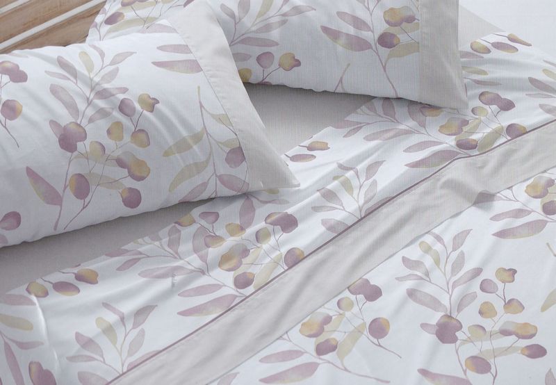 J. sábanas franela MOD.LILAS - 135 CM.