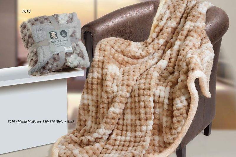 Manta Plaid 130 x 170 cm. mod. SUAVE