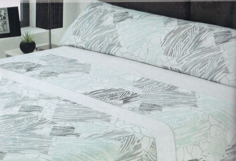 Juego de sábanas MOD. ALEX 100% algodón cama 180 cm.