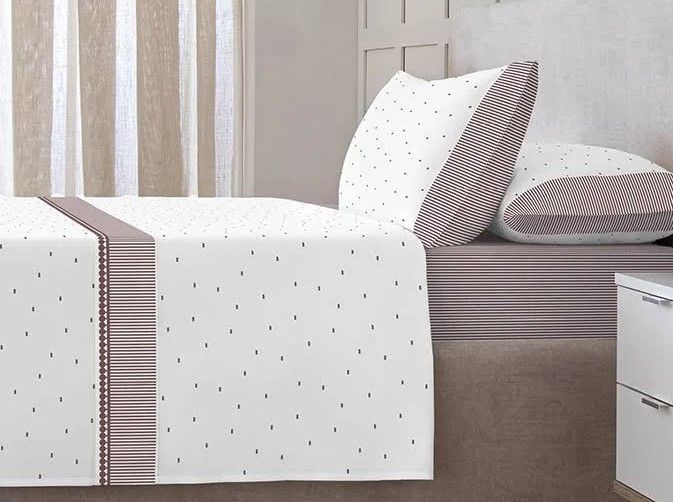 Juego de sábanas  MOD. PANDA CATEX 50%50% - 150 CM.