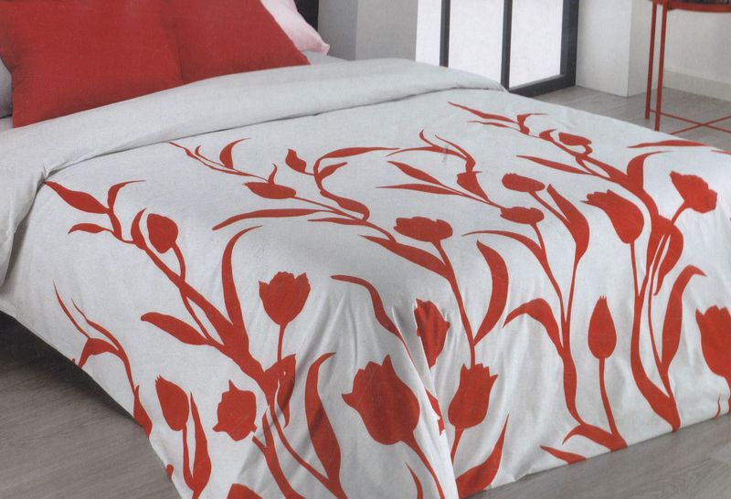 Funda nórdica MOD. TRIZZIA ROJO - 150 CM.