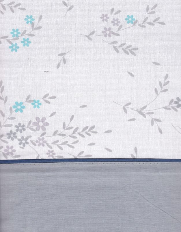 Juego de sábanas MOD. MARINA PLOMO C. 25 - 135 cm.