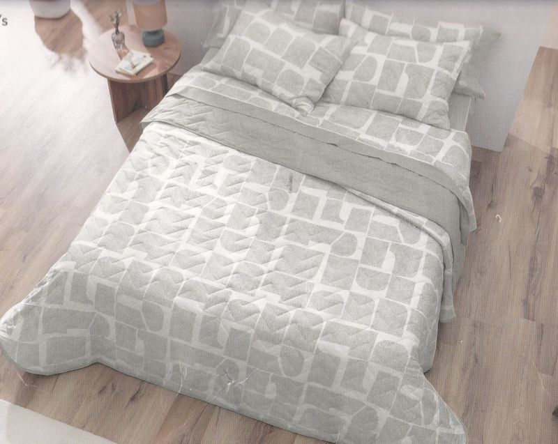 Colcha reversible MOD. ALGODON LAUREL - 135 CM.