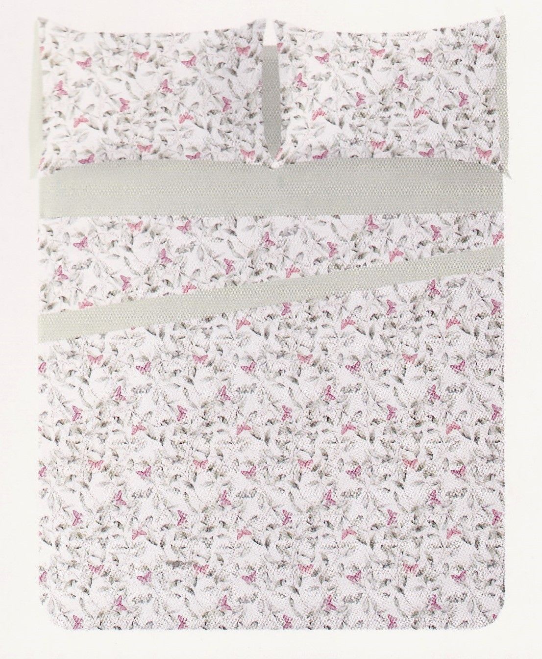 Juego de sábanas MOD. CÁRMENES VERDE - 105 CM.