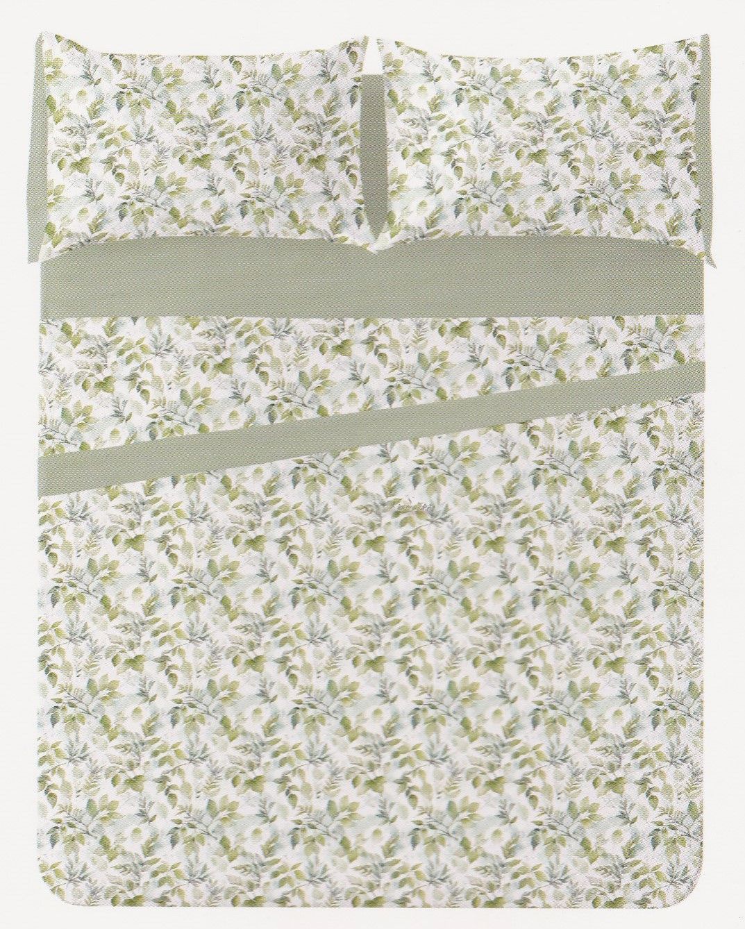 Juego de sábanas MOD. GALAN VERDA - 105 CM.