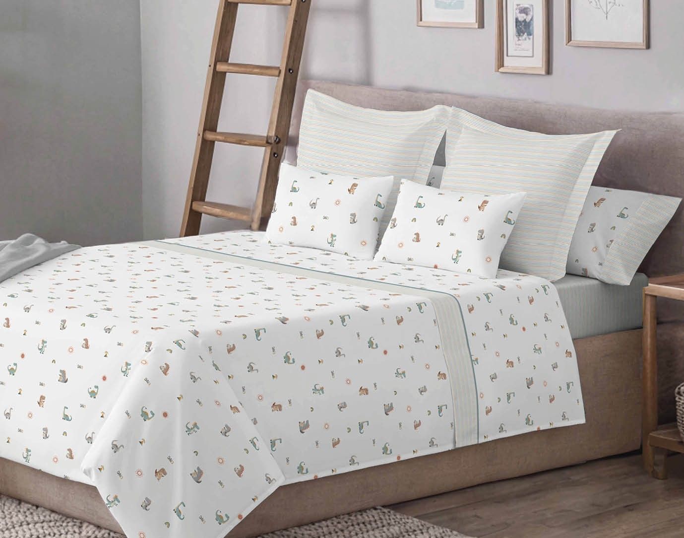 Juego de sábanas infantil MOD. DINO REX - 90 cm.