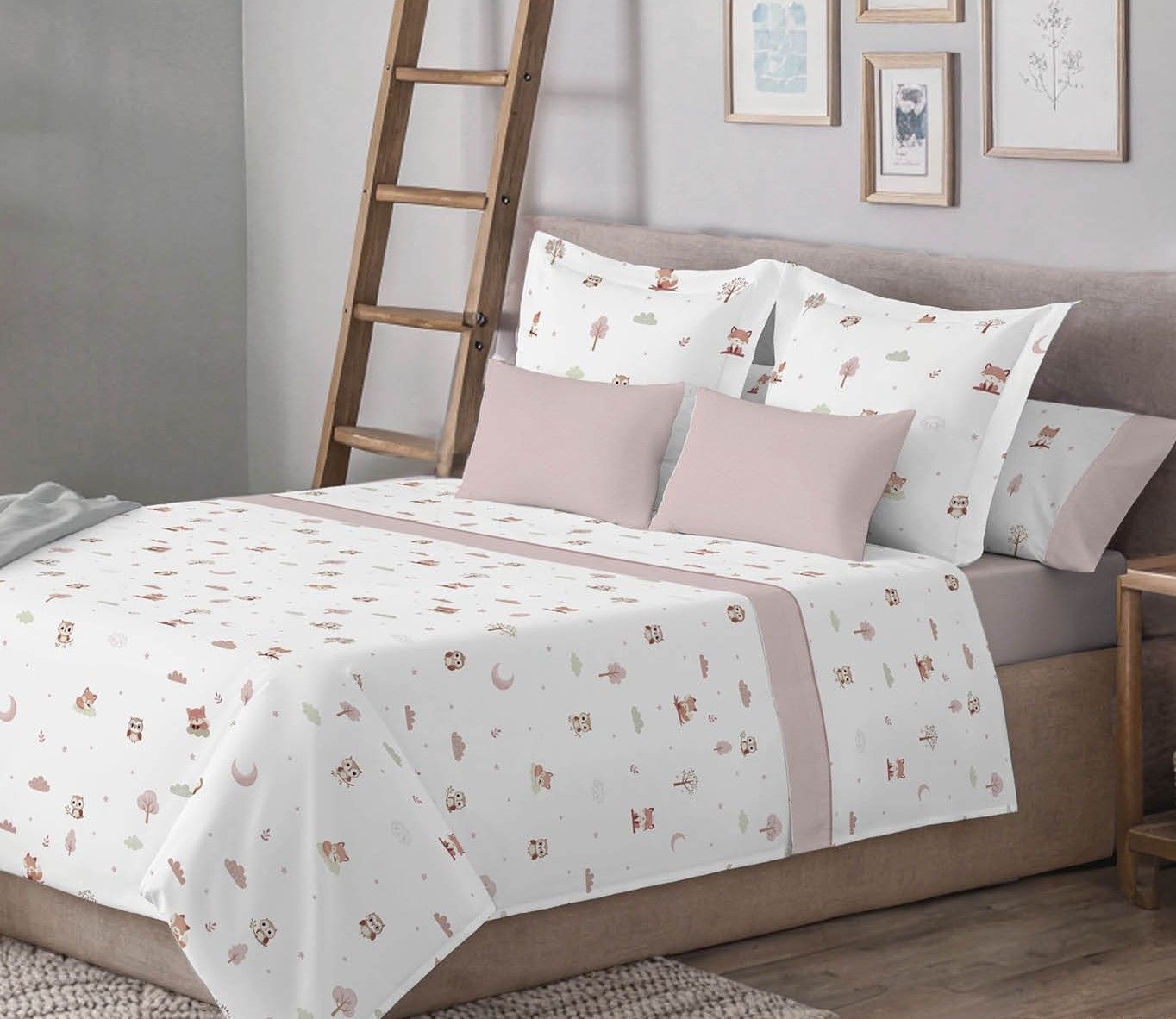 Juego de sábanas infantil MOD. DREAM FOREST  - 90 CM.
