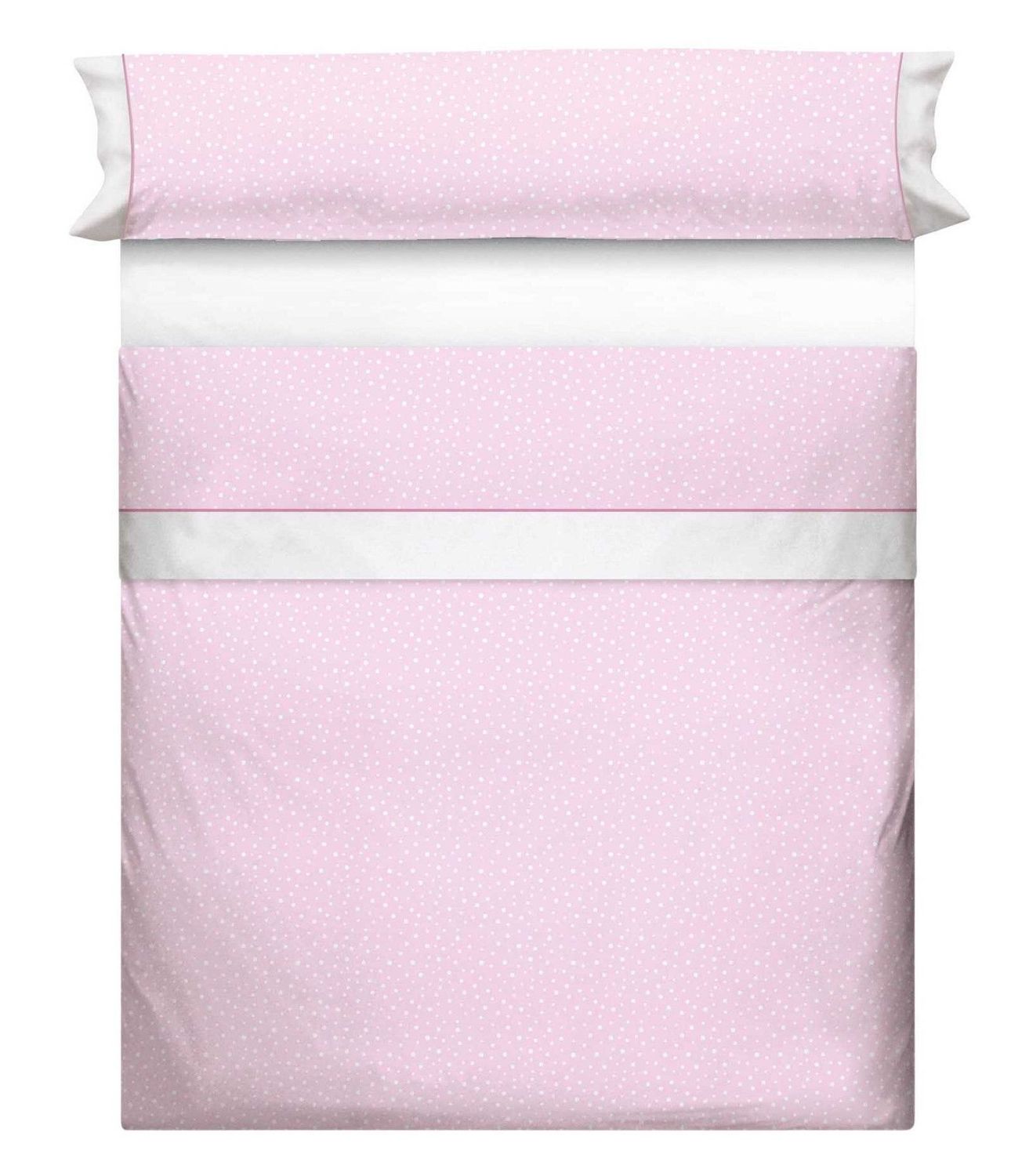Juego de sábanas MOD. MOLE ROSA Y BLANCO Juego de sábanas MOD. MOLE ROSA Y BLANCO