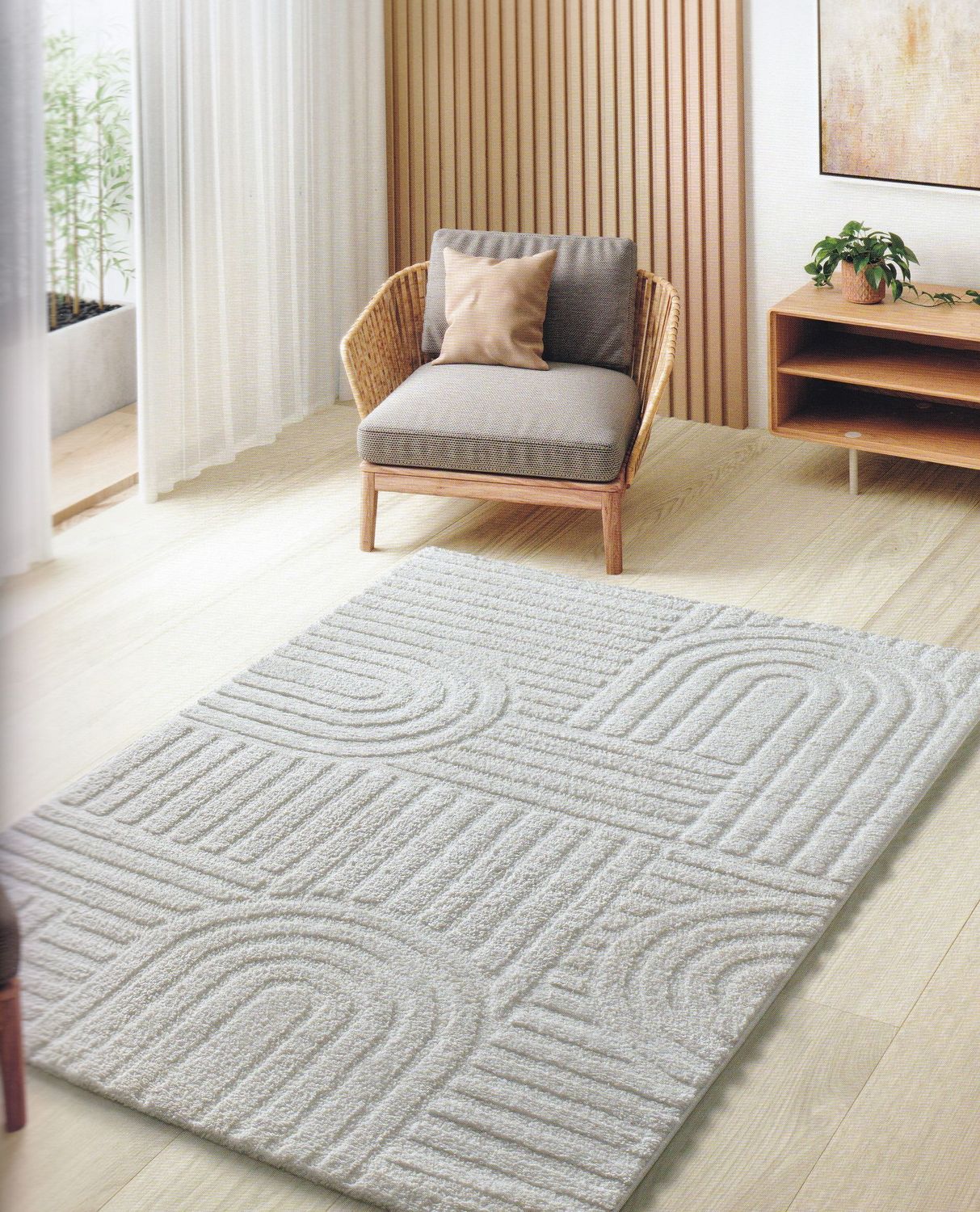 Alfombra MOD. YUNO 54406-19 plata