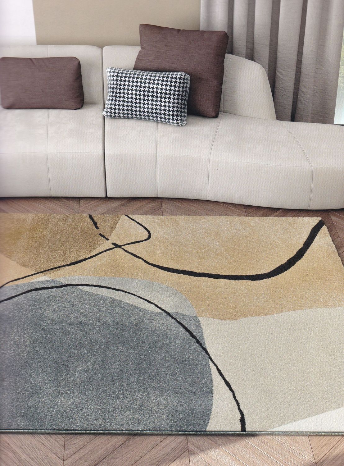 Alfombra MOD. LEXIA ABSTRACTA BEIG