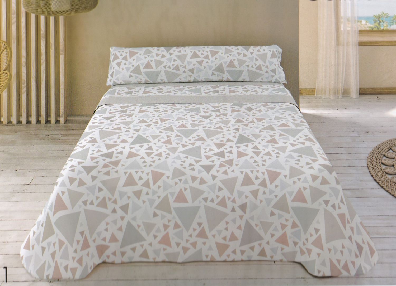 Juego de sábanas coralina MOD. CELINA - 120 cm.