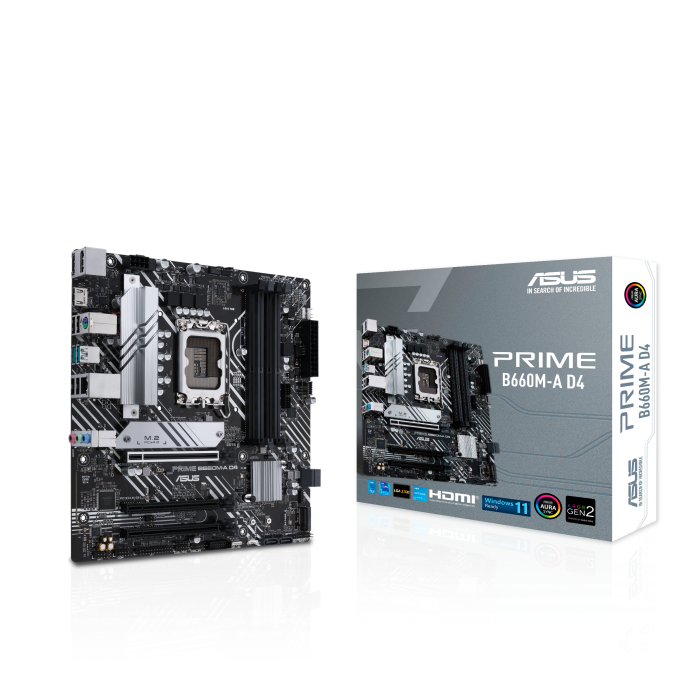 Asus Prime B660M-A D4 MicroATX Motherboard