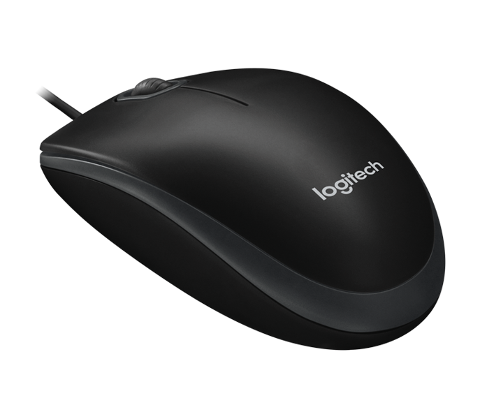 Logitech B100 Optical USB Mouse - 3 x Button - Black